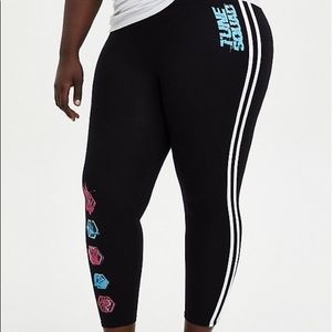 Torrid Space Jam 2 Side Stripe Crop Legging